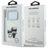 Karl Lagerfeld iPhone 17 Pro/iPhone 18 Pro Deksel Karl & Choupette Sketch Beige