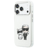 Karl Lagerfeld iPhone 17 Pro Max/iPhone 18 Pro Max Deksel Karl & Choupette Sketch Beige