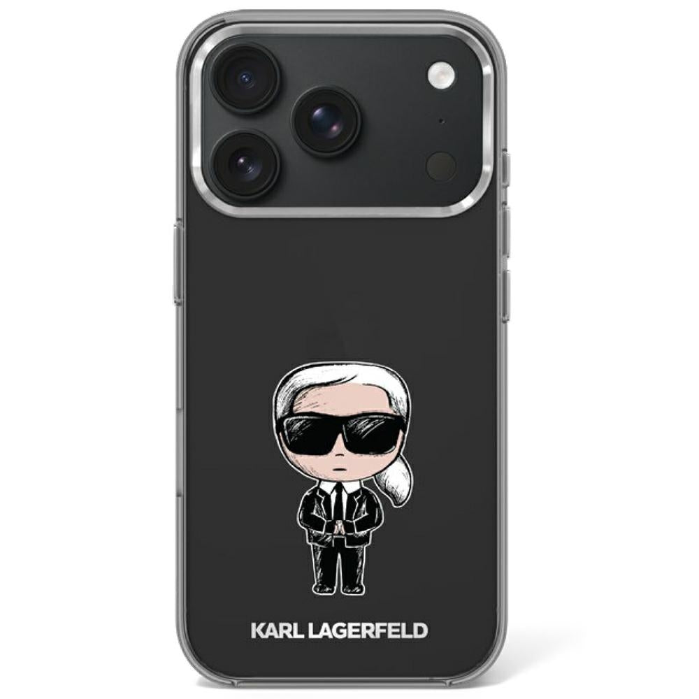 Karl Lagerfeld iPhone 17 Pro/iPhone 18 Pro Deksel Ikonik Sketch Svart