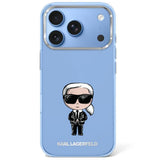 Karl Lagerfeld iPhone 17 Pro/iPhone 18 Pro Deksel Ikonik Sketch Blå