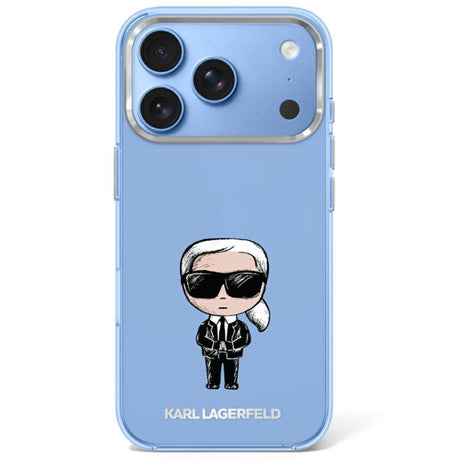Karl Lagerfeld iPhone 17 Pro/iPhone 18 Pro Deksel Ikonik Sketch Blå