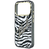 Karl Lagerfeld iPhone 17 Pro/iPhone 18 Pro Deksel Zebra Glitter Gull