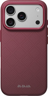 Pitaka iPhone 17 Pro/iPhone 18 Pro Deksel Summa MagSafe Argyle Burgundy