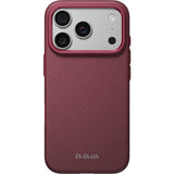 Pitaka iPhone 17 Pro/iPhone 18 Pro Deksel Summa MagSafe Argyle Burgundy