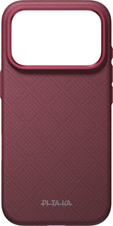 Pitaka iPhone 17 Pro/iPhone 18 Pro Deksel Summa MagSafe Argyle Burgundy