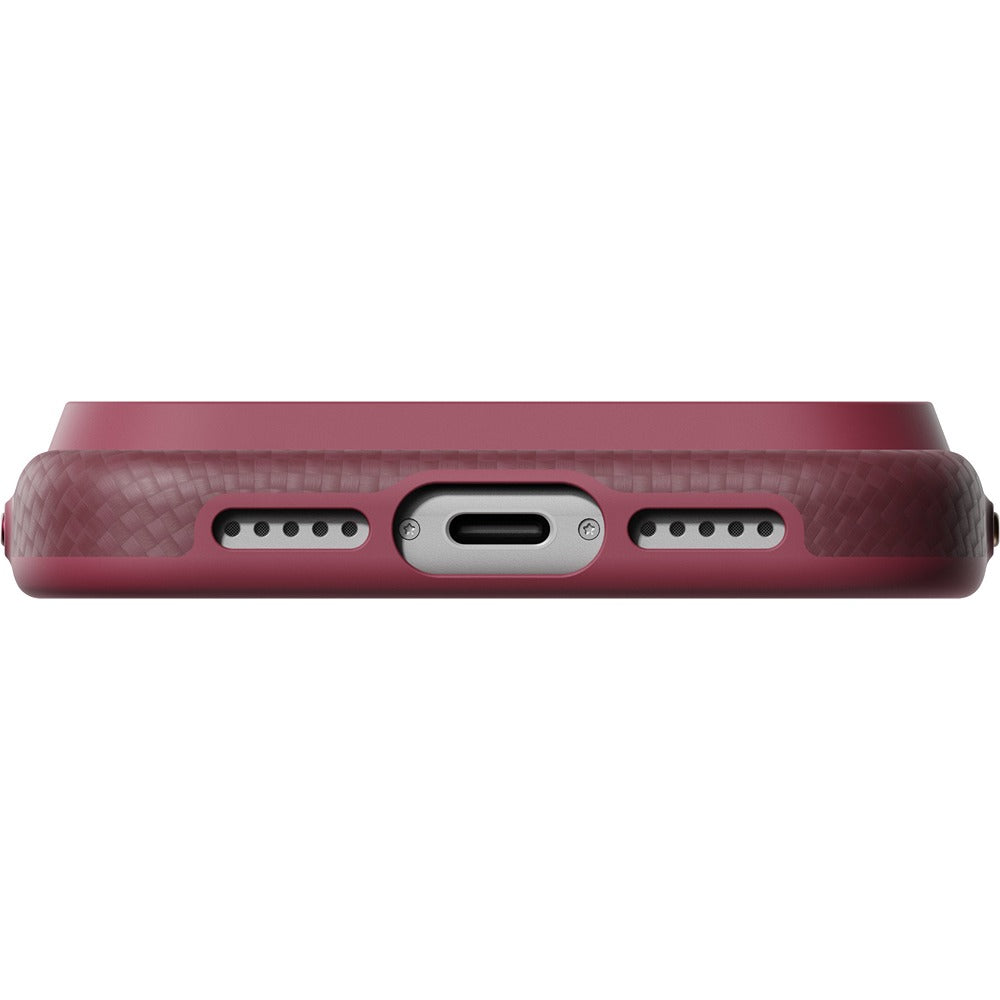 Pitaka iPhone 17 Pro/iPhone 18 Pro Deksel Summa MagSafe Argyle Burgundy