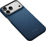 Pitaka iPhone 17 Pro Max/iPhone 18 Pro Max Deksel Edge MagSafe Argyle Abyss Blue