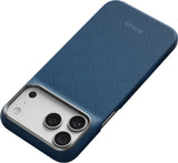 Pitaka iPhone 17 Pro Max/iPhone 18 Pro Max Deksel Edge MagSafe Argyle Abyss Blue
