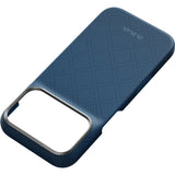 Pitaka iPhone 17 Pro/iPhone 18 Pro Deksel Edge MagSafe Argyle Abyss Blue
