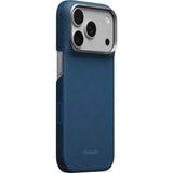 Pitaka iPhone 17 Pro/iPhone 18 Pro Deksel Edge MagSafe Argyle Abyss Blue