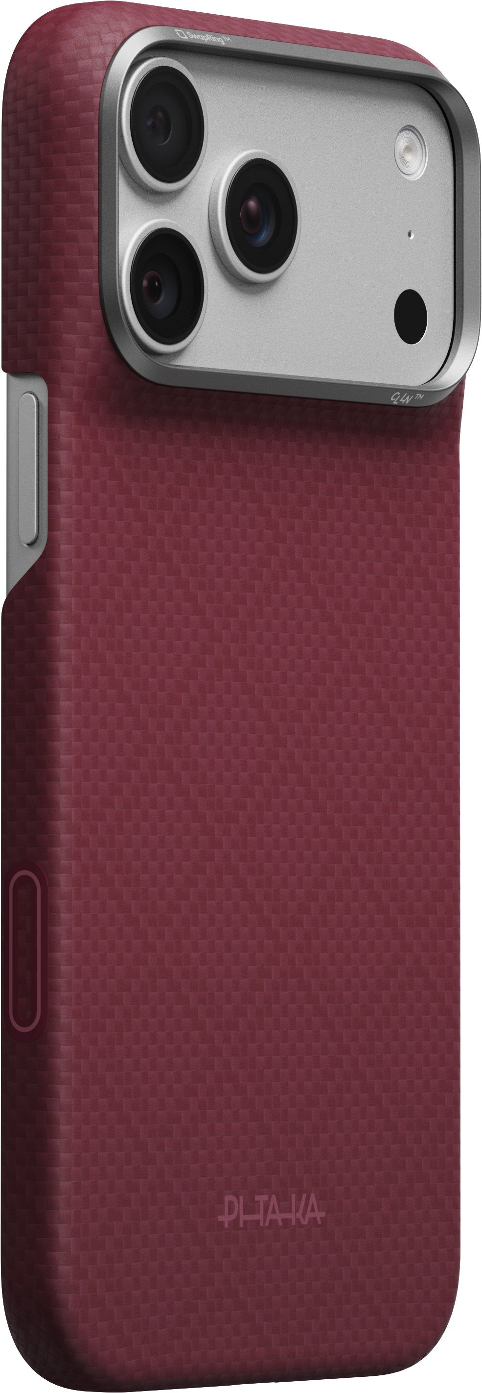 Pitaka iPhone 17 Pro Max/iPhone 18 Pro Max Deksel Edge MagSafe Argyle Burgundy