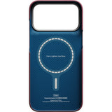 Pitaka iPhone 17 Pro Max/iPhone 18 Pro Max Deksel Edge MagSafe Argyle Burgundy