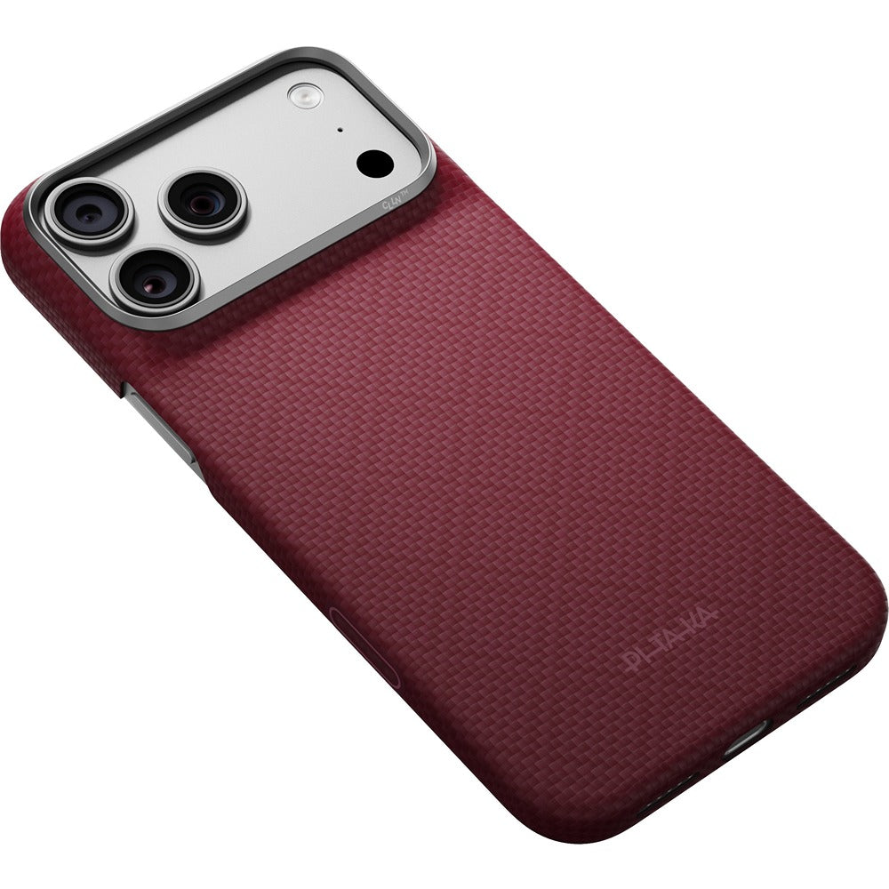 Pitaka iPhone 17 Pro Max/iPhone 18 Pro Max Deksel Edge MagSafe Argyle Burgundy