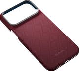Pitaka iPhone 17 Pro Max/iPhone 18 Pro Max Deksel Edge MagSafe Argyle Burgundy