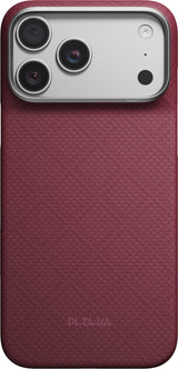 Pitaka iPhone 17 Pro Max/iPhone 18 Pro Max Deksel Edge MagSafe Argyle Burgundy