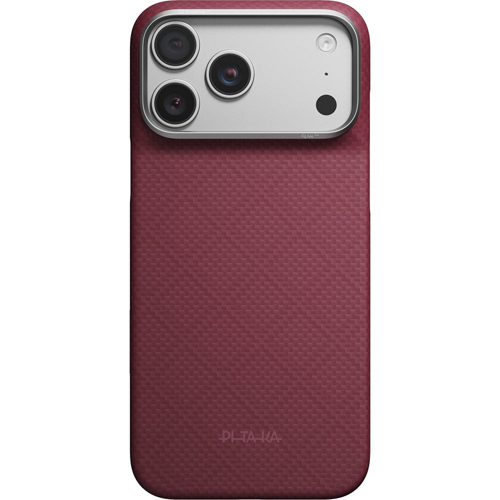 Pitaka iPhone 17 Pro Max/iPhone 18 Pro Max Deksel Edge MagSafe Argyle Burgundy