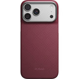 Pitaka iPhone 17 Pro Max/iPhone 18 Pro Max Deksel Edge MagSafe Argyle Burgundy
