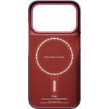 Pitaka iPhone 17 Pro/iPhone 18 Pro Deksel Edge MagSafe Argyle Blue's Red