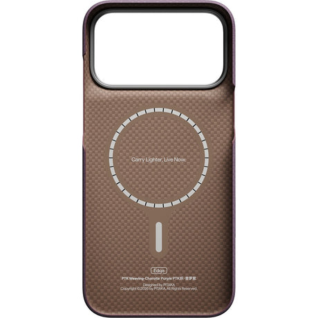 Pitaka iPhone 17 Pro Max/iPhone 18 Pro Max Deksel Edge MagSafe Charoite Purple