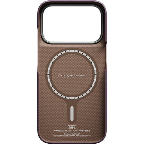 Pitaka iPhone 17 Pro/iPhone 18 Pro Deksel Edge MagSafe Charoite Purple