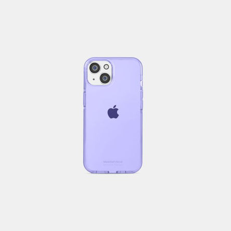 MobileFriend iPhone 13/14/15/16e/17e Skal Seethrough Lila