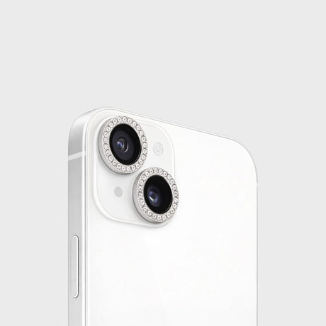 MobileFriend iPhone 14/15/14 Plus/15 Plus Linsebeskyttelse Linsesring Bling