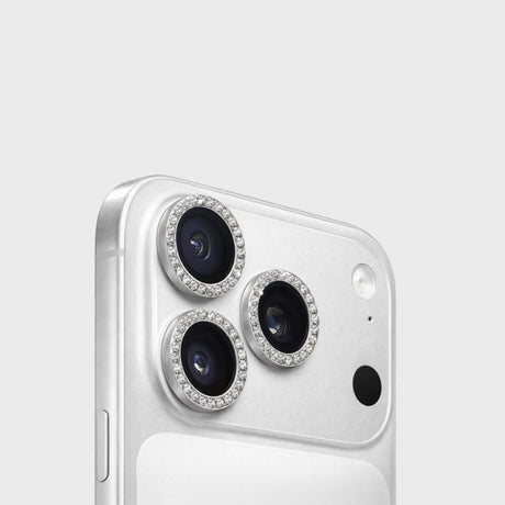 MobileFriend iPhone 17 Pro/iPhone 17 Pro Max Kameraskydd Linsring Bling