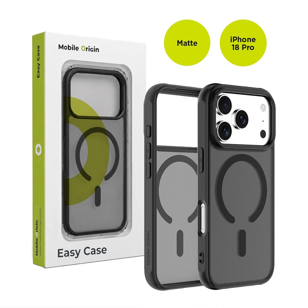 Mobile Origin iPhone 18 Pro Deksel Easy Case MagSafe Svart