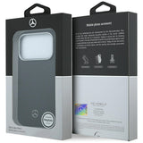 Mercedes Benz iPhone 17 Pro Max/iPhone 18 Pro Max Deksel i skinn med treeffekt Svart