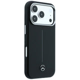 Mercedes Benz iPhone 17 Pro Max/iPhone 18 Pro Max Deksel Leather Iconic Line Svart
