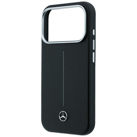 Mercedes Benz iPhone 17 Pro Max/iPhone 18 Pro Max Deksel Leather Iconic Line Svart