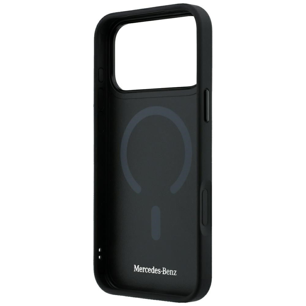 Mercedes Benz iPhone 17 Pro/iPhone 18 Pro Deksel Leather 3D MagSafe Svart