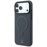 Mercedes Benz iPhone 17 Pro/iPhone 18 Pro Deksel i skinn med 3D MagSafe Grå