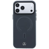 Mercedes Benz iPhone 17 Pro Max/iPhone 18 Pro Max Deksel Leather 3D MagSafe Grå