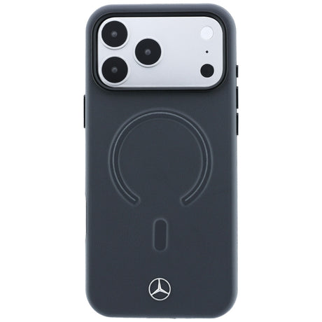 Mercedes Benz iPhone 17 Pro Max/iPhone 18 Pro Max Deksel Leather 3D MagSafe Grå