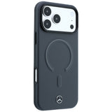 Mercedes Benz iPhone 17 Pro Max/iPhone 18 Pro Max Deksel Leather 3D MagSafe Grå