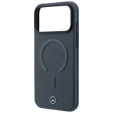 Mercedes Benz iPhone 17 Pro Max/iPhone 18 Pro Max Deksel Leather 3D MagSafe Grå