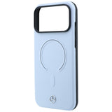 Mercedes Benz iPhone 17 Pro Max/iPhone 18 Pro Max Deksel i skinn med 3D MagSafe Blå