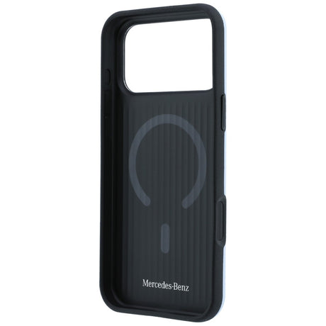 Mercedes Benz iPhone 17 Pro Max/iPhone 18 Pro Max Deksel i skinn med 3D MagSafe Blå