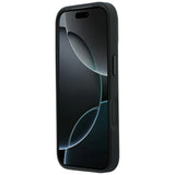 Mercedes Benz iPhone 17 Pro/iPhone 18 Pro Deksel Leather Crossed Lines Svart