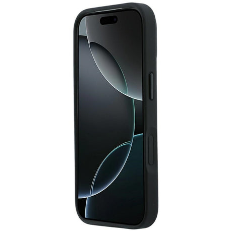 Mercedes Benz iPhone 17 Pro/iPhone 18 Pro Deksel Leather Crossed Lines Svart