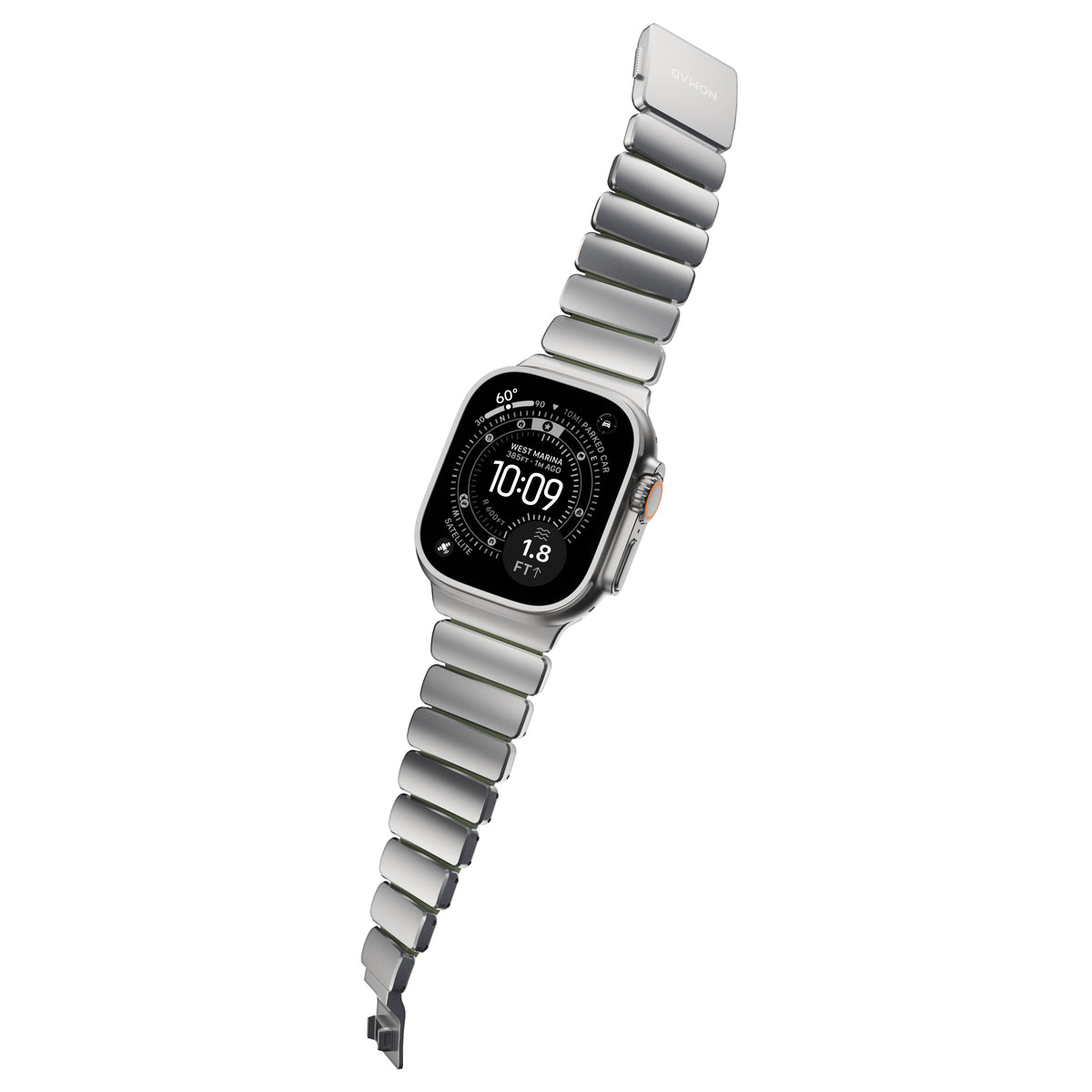 Nomad Apple Watch 45/46mm/Ultra 49mm Armbånd Stratos Band Natural Forest
