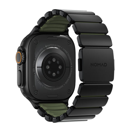 Nomad Apple Watch 45/46mm/Ultra 49mm Armbånd Stratos Band Svart Forest