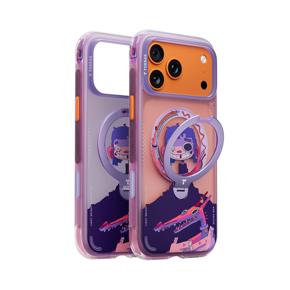 Torras iPhone 17 Pro Deksel Ostand Q3 Air Gawx Neon Night Muse