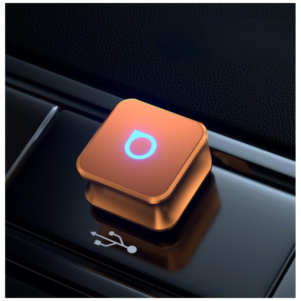 Ottocast Mini Cube Trådløs CarPlay/Android Auto Adapter Oransje
