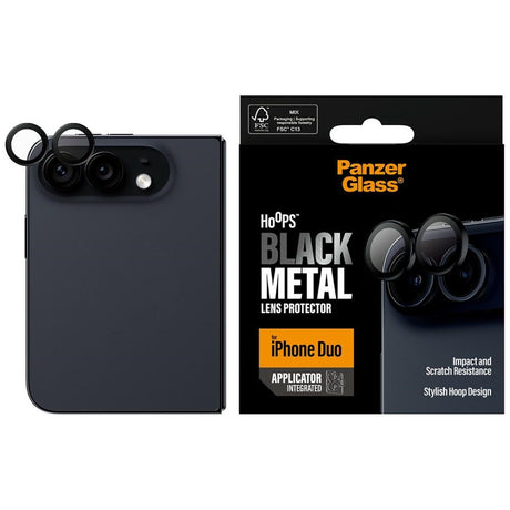 PanzerGlass iPhone Duo Linsebeskyttelse Hoops Svart
