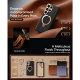 Torras Samsung Galaxy S26 Ultra Deksel Ostand Q3 Vegskin Obsidian Black