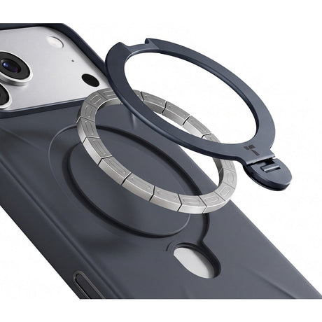 Torras iPhone 18 Pro Max Deksel Ostand Q3 Silicone Svart