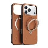 Torras iPhone 18 Pro Max-deksel Ostand Q3 Vegskin Amber Brown