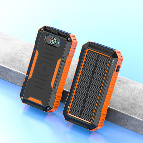 SiGN Powerbank med solceller & trådlös laddning 20 000 mAh